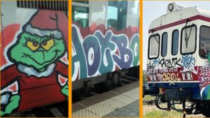 Graffitismo treni